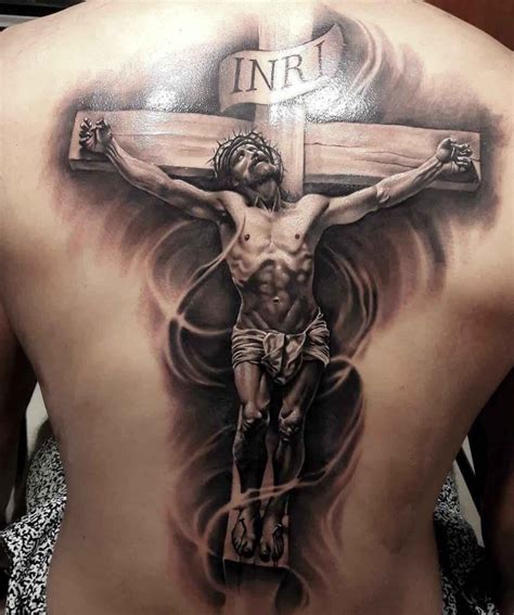 🖤 Tattoos in the form of the crucifixion of Christ (44 photos ...