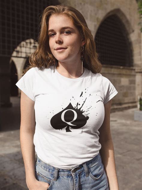 QOS Queen of Spades Splash Design Short-Sleeve Unisex T-Shirt | Queen ...