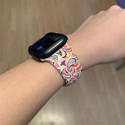 Printed Soft Silicone Apple Watch Bands - Marble