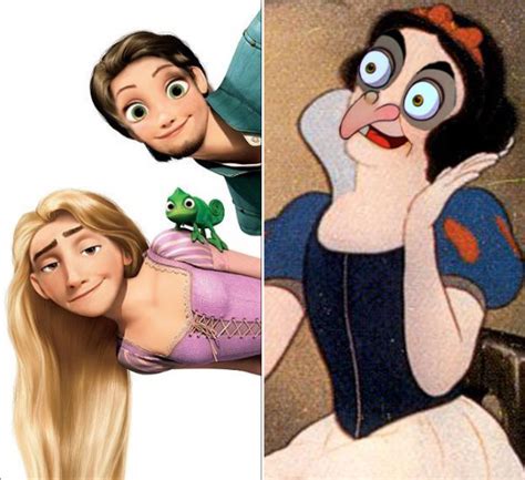 What Happens When You Swap Faces of Classic Disney Cartoon Characters…