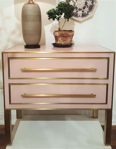 Rosy and Clean-Lined: Reverse Painted Glass Chest from Currey & Co.