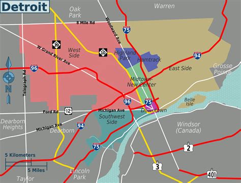 File:Detroit districts map.png - Wikitravel