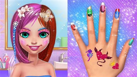 Fun Care Makeover for Girls Glitter Makeup Sparkle Salon - Android ...
