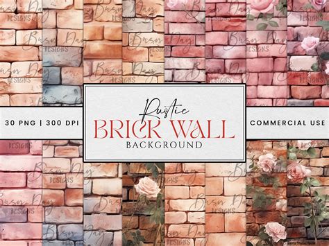 Rustic Brick Wall Background Background Graphic by busydaydesign ...