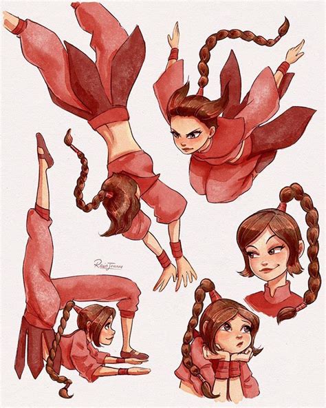 ☔ Loraine on Instagram: “Ty Lee pose studies! 💕 Which pose is your ...