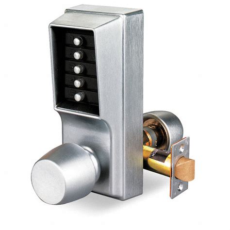 KABA Mechanical Push Button Lockset, 5 Button, Vandal Resistant, Entry ...