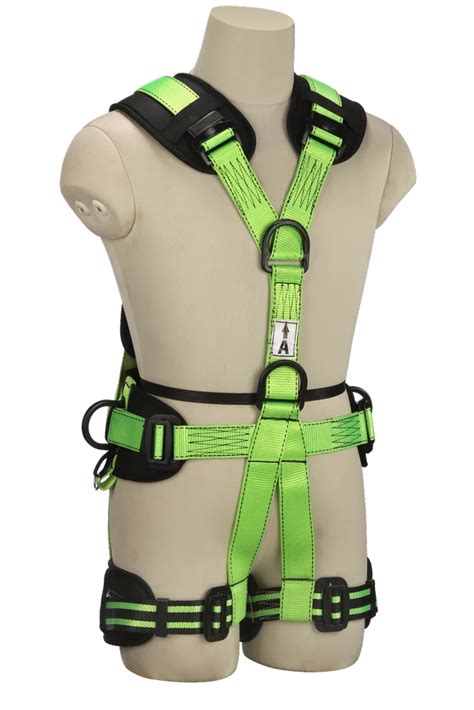 Green And Black Full Body Safety Harness, Packaging Type: Packet, Model ...