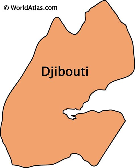 Outline Map Of Djibouti Free Vector Maps Map Outline Outline Map | Images and Photos finder