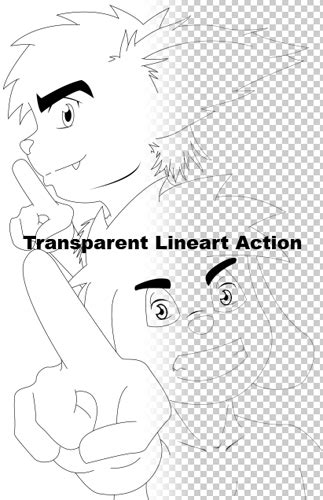 Transparent Lineart Action by Lombax2007 on DeviantArt