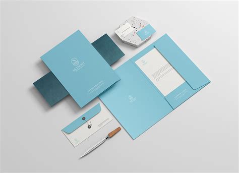 Free Realistic Stationery Mockup PSD - Good Mockups