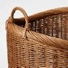 Round Vintage French Tall Wicker Basket - Threshold™ Designed With Studio Mcgee: Handcrafted ...