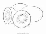 Kiwi Coloring Pages sketch template