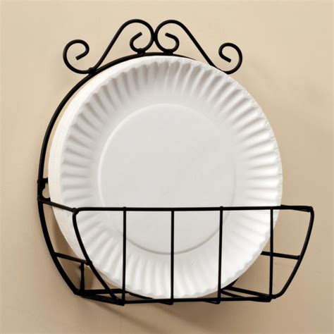 Miles Kimball wire paper plate holder lends style and convenience to ...