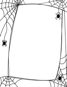 Halloween Spiders and Spider Webs - Clipart, Borders, Papers & Frames