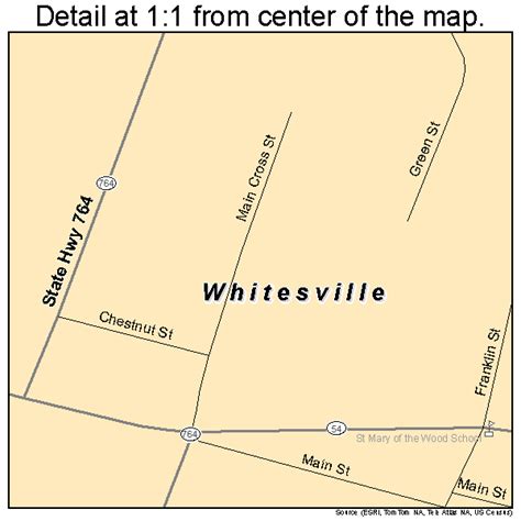 Whitesville Kentucky Street Map 2182830