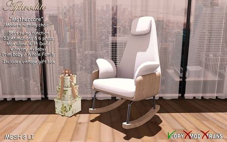 Second Life Marketplace - Aphrodite "Mothercare" Modern nursing rocking ...