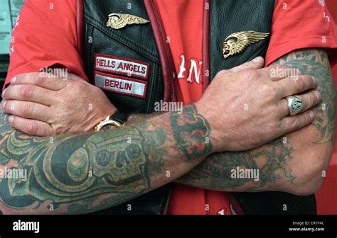 Hell's angels motorcycle tattoo hi-res stock photography and images - Alamy