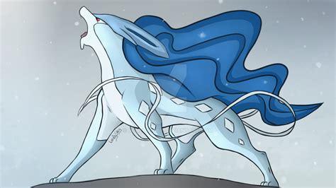 Shiny Suicune by LonelySkyy on DeviantArt