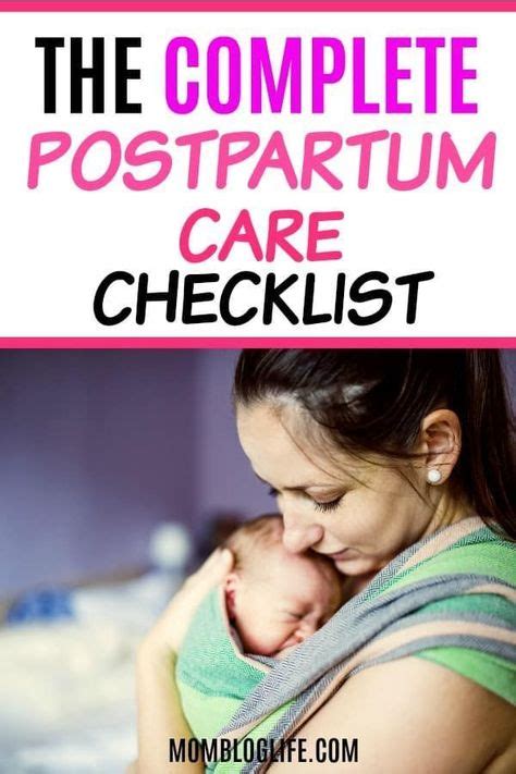 The Complete Postpartum Care Checklist in 2020 | Postpartum care, Postpartum, Breastfeeding