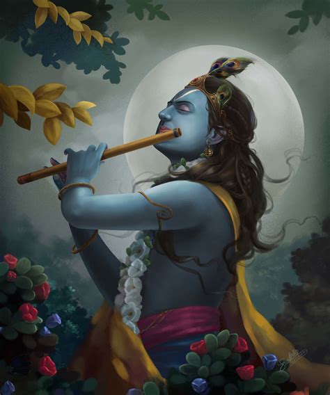 ArtStation - Lord Krishna, sudhin subramanian | Lord krishna wallpapers, Shree krishna ...