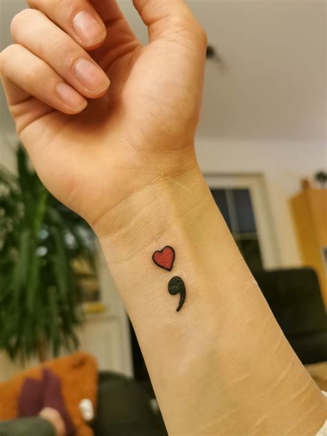 Love Tattoos, Future Tattoos, I Tattoo, Paw Print Tattoo, Tatoos, Semicolon Heart Tattoo ...