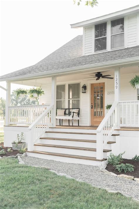 12 Newest Farmhouse with Wrap-Around Porch | House exterior, Front porch design, Porch design