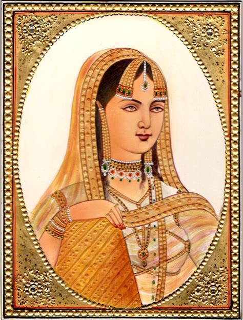 Emperor Akbar Empress Jodha Rare Mughal Miniature Art Royal Historical Painting | Mughal ...