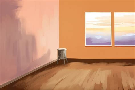 Empty room painting architecture flooring. | Free Photo Illustration - rawpixel