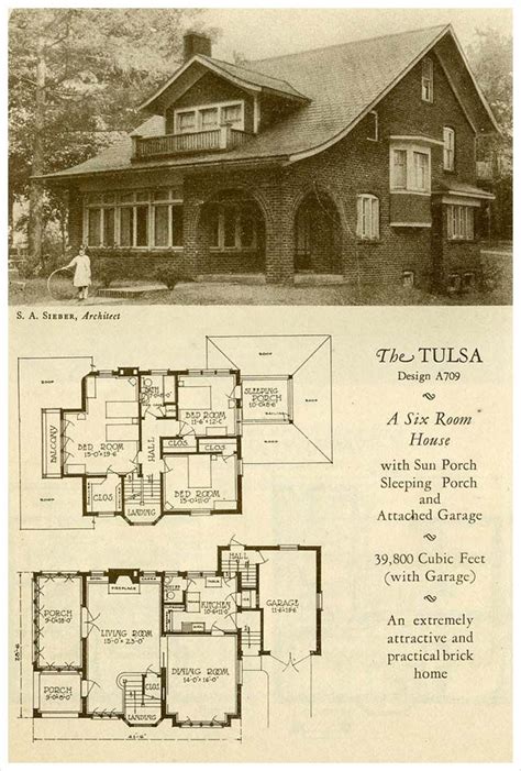 The Tulsa Bungalow - 1927 Brick Homes of Lasting Charm | Vintage house ...