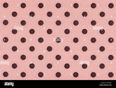 Beige fabric with brown polka dots Stock Photo - Alamy