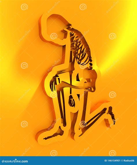 Halloween human skeleton stock illustration. Illustration of bones ...