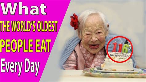 Top 15 The Oldest People - What the World’s Oldest People Eat (or Ate) Every Day|Health Solution ...