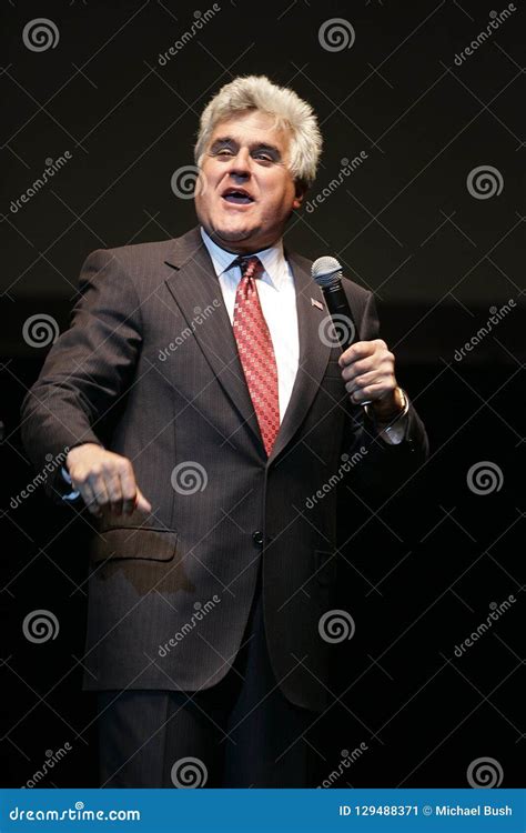 Jay Leno Performs Stand Up editorial photo. Image of satire - 129488371