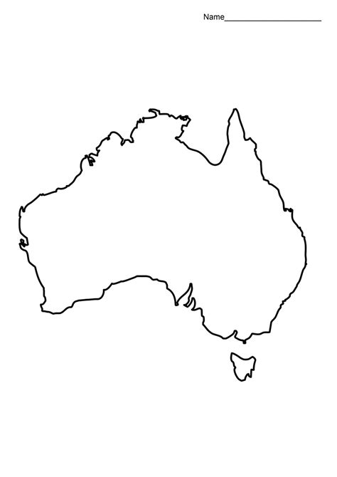 Blank Map Of Australia Australia Map Map Outline Map | Images and Photos finder