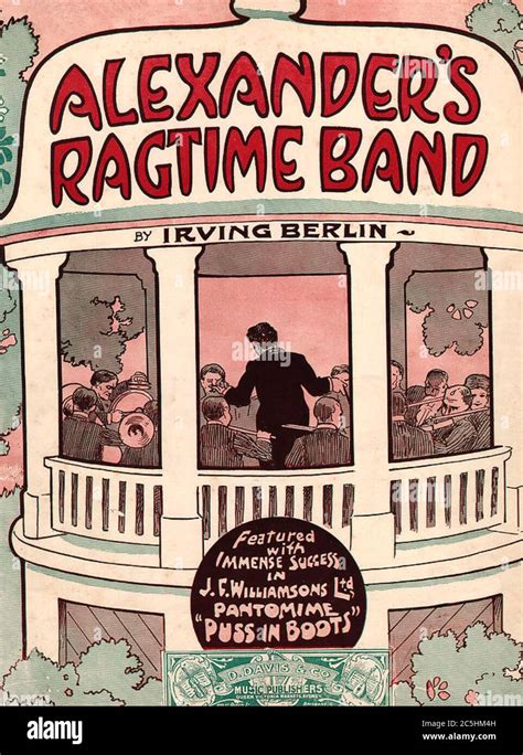 ALEXANDER'S RAGTIME BAND Sheet music cover of composition by Irving ...