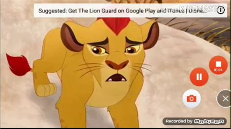 IT'S LION GUARD:KION TALK WITH MUFASA KILLIO FIRE CLIP - YouTube