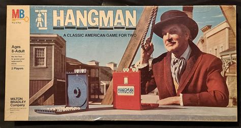 Vintage 70's & 80s Hangman Game - The Original Guessing Game, Board Game, No. 4623 Milton ...