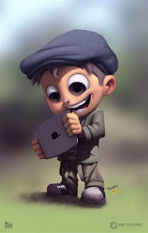 Conceptual boy cartoon character. | 3D and 2D Art | Pinterest