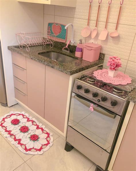 Pink Kitchen, Home Decor Kitchen, Modern Kitchen, Home Design Decor, Home Room Design, House ...
