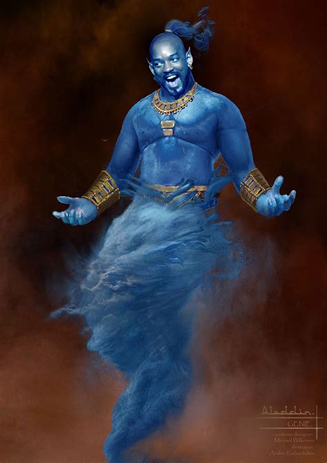 Genie by Andrei RiabovitchevGenie illustration done for Aladdin movie. It was amazing experience ...