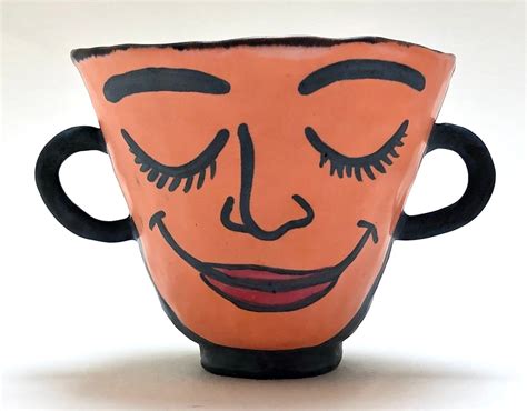 Face Pot Pinch Pot Ceramic Pottery Clay Cup - Etsy