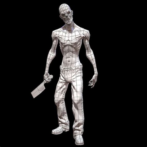 3D model Character Zombie VR / AR / low-poly animated MAX 3DS FBX TGA | CGTrader.com