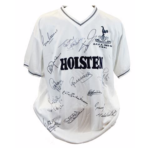 Tottenham Hotspur 1984 UEFA Cup Shirt signed by 13