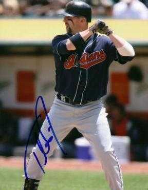 Trot Nixon autographed 8x10 Photo (Cleveland Indians)