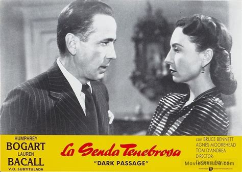 Dark Passage - Lobby card with Humphrey Bogart & Agnes Moorehead