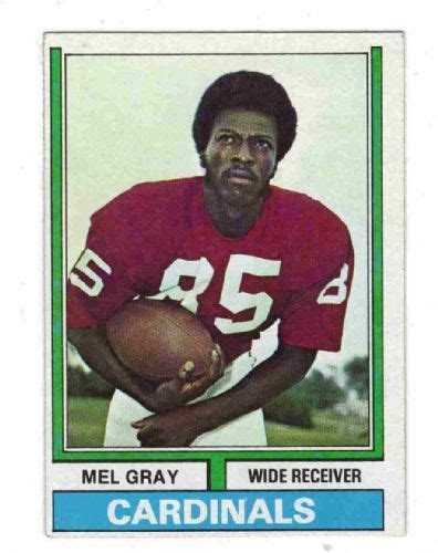 ST LOUIS CARDINALS - Mel Gray #8 TOPPS 1974 NFL | Old football players ...