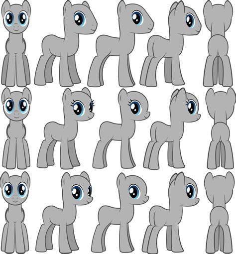 Mlp bases different views | My little pony drawing, Mlp pony, My little pony characters