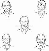 Whiteboard Drawing  Smiling Call Center Employees Stock Vector sketch template