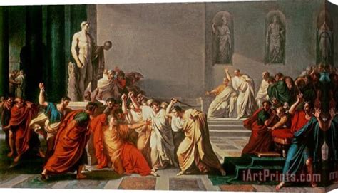 Vincenzo Camuccini Death of Julius Caesar Stretched Canvas Print ...