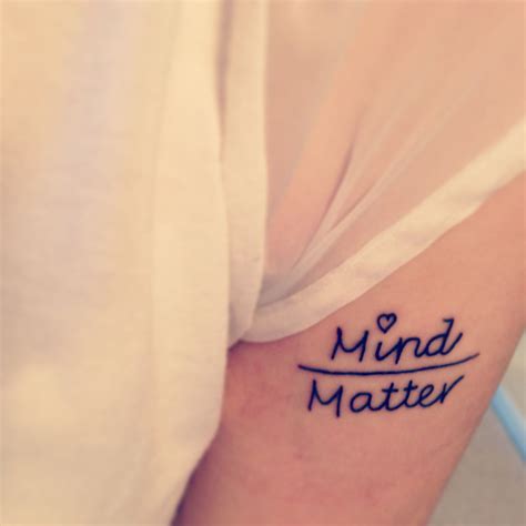 My tattoo! :) Mind over Matter Beautiful Tattoos, Cute Tattoos, Small Tattoos, Tatoos, Tattoo ...
